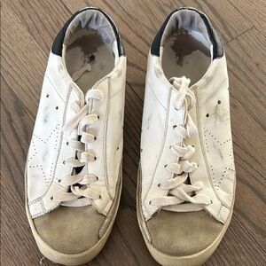 White and Black Casual Sneakers